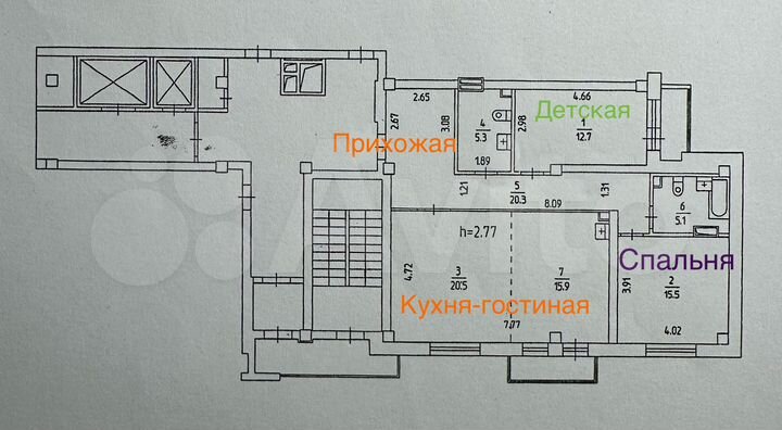 3-к. квартира, 95,3 м², 16/17 эт.