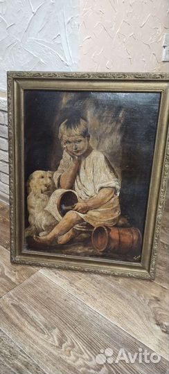 Картина маслом старая