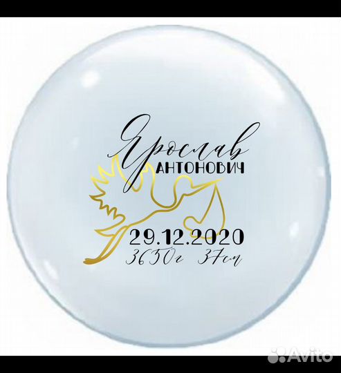 Надписи на воздушных/гелиевых шарах