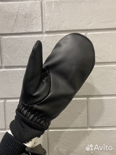 Варежки новые, 7 р-р, экокожа