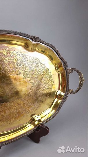 Старинные медные подносы