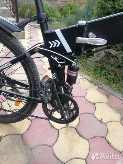 Мощный электровелосипед hummer 500 вт/ч складной