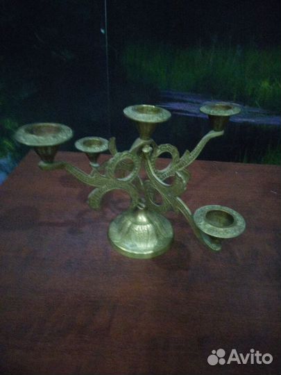 Подсвечник латунь СССР