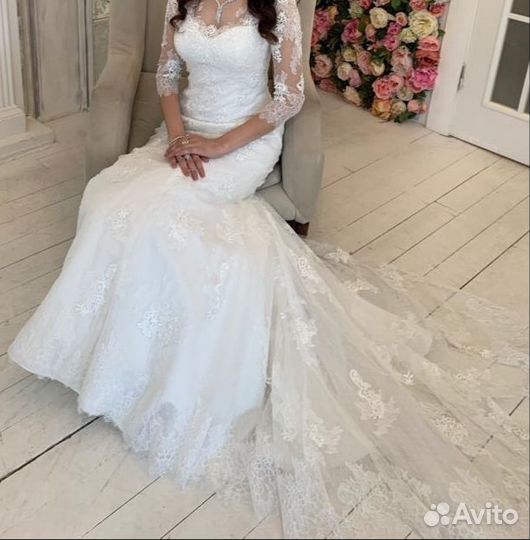 Свадебное платье 44 46 рыбка