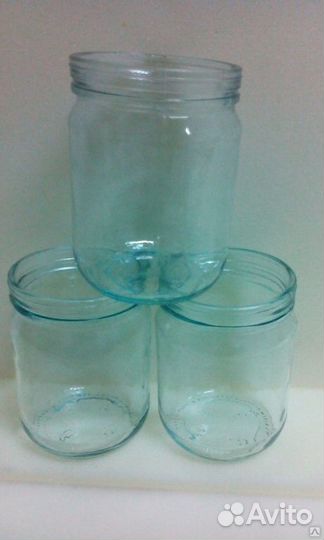 Банки стеклянные от 0.2л до 3л