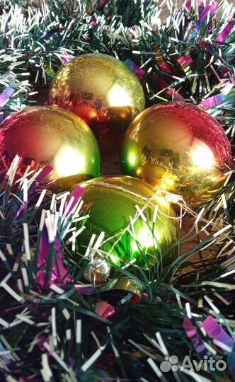 Елочные игрушки СССР пакетом 45 штук