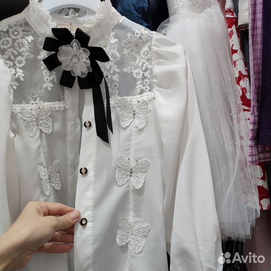 Школьная блузка 128