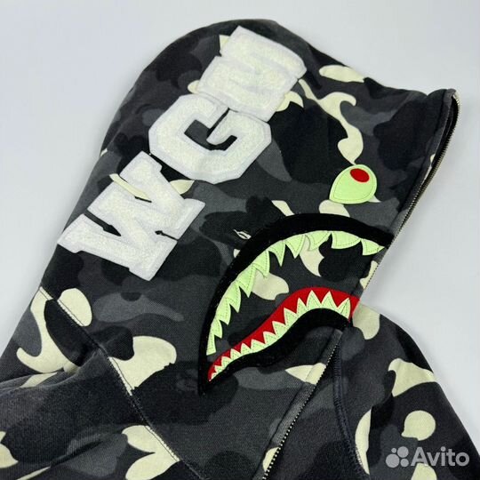 Зип худи A Bathing Ape Shark Full Zip Glow