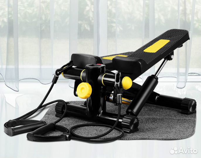 Тренажер степпер с эспандерами