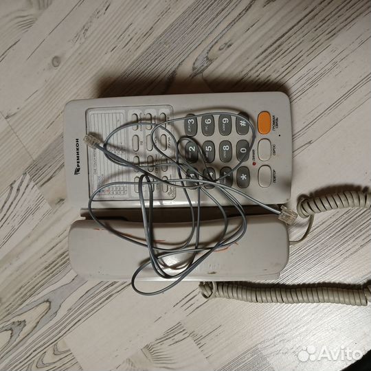 Телефон кнопочный стационарный проводной