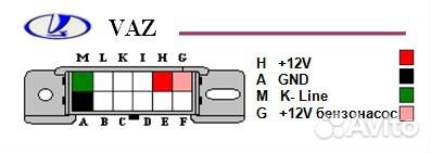 Переходник vaz/daewoo/gm 12pin