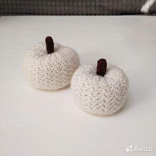 Вязаная тыква для декора, хеллоуин, игрушка
