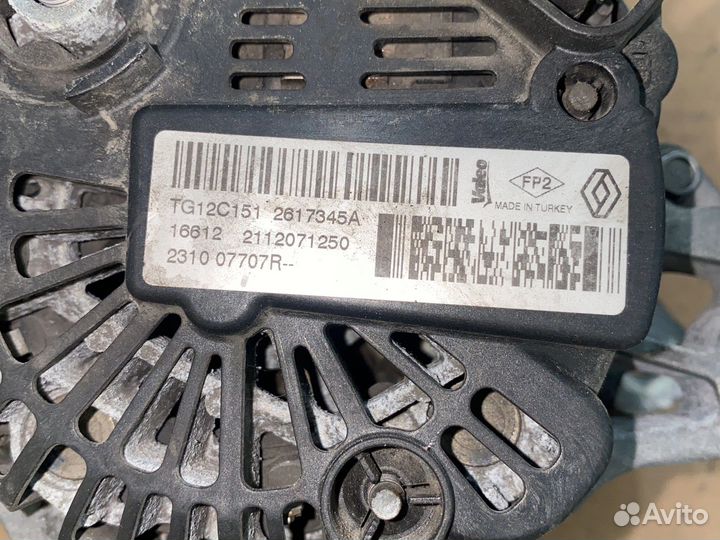 Генератор Рено 1.5dci К9К Dacia Logon