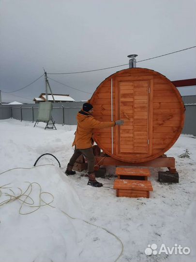 Баня бочка 2 метра