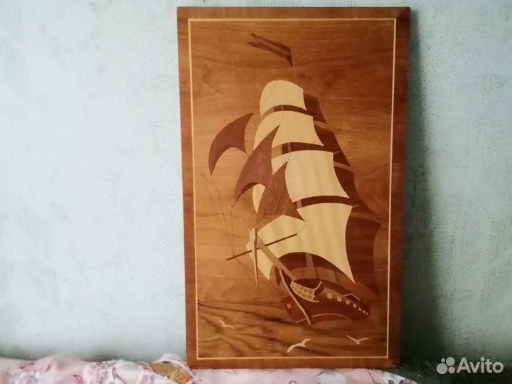 Картина из шпона в стиле маркетри
