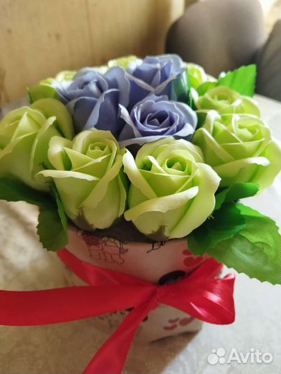 Букеты из мыльных роз а так же и букет невесты