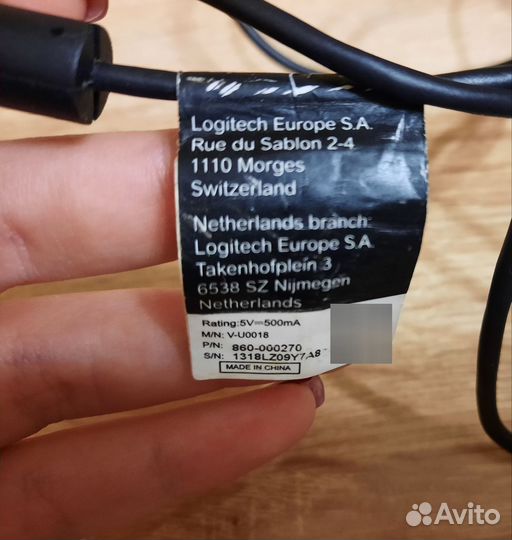 Веб камера logitech hd720