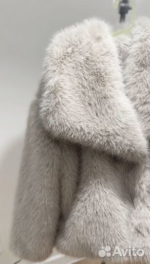 Шуба из экомеха женская