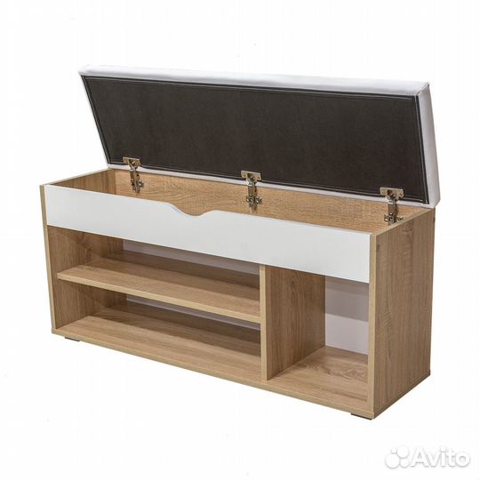 Обувница сонома белая