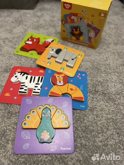 Детские развивающие игрушки деревянные