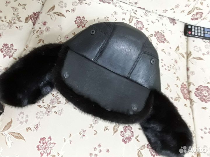 Шапка мужская(норка +дубленка)