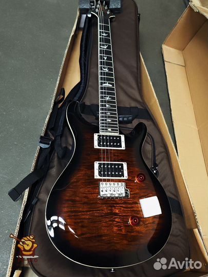 PRS SE Custom 24 Quilt Black Gold Burst