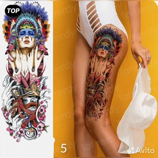 Красивые временные тату наклейки для девушек