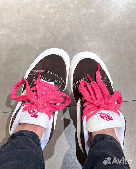 Кроссовки Vans Knu Skool Brown/Pink (37-41)