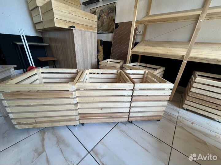 Деревянные ящики в интерьер или для бизнеса