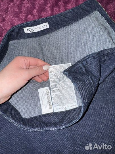 Юбка джинсовая zara