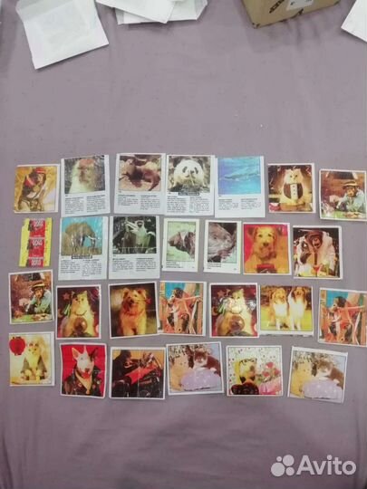 Вкладыши, этикетки от жвачек 90 х