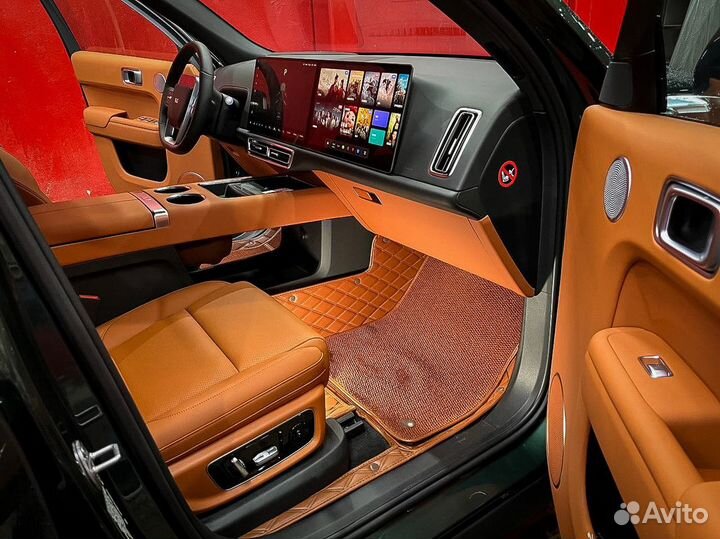 Кожаные 3D коврики в салон авто