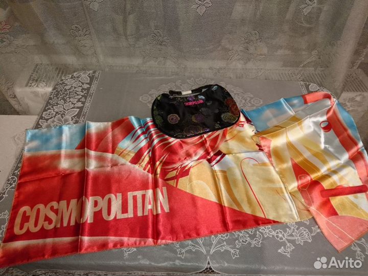 Шарфик и косметичка cosmopolitan