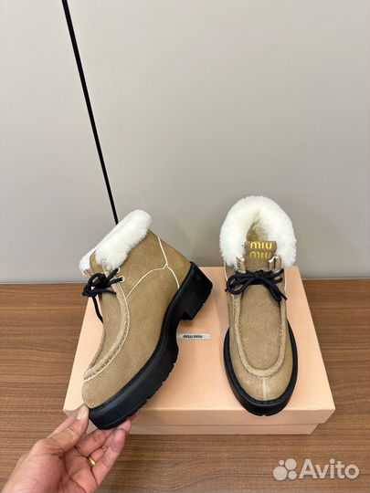 Ботинки женские зимние miu miu