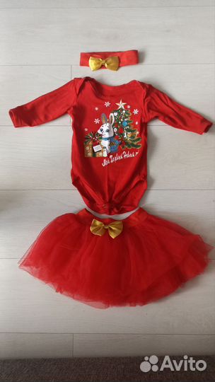 Новогодний костюм для девочки 68-74