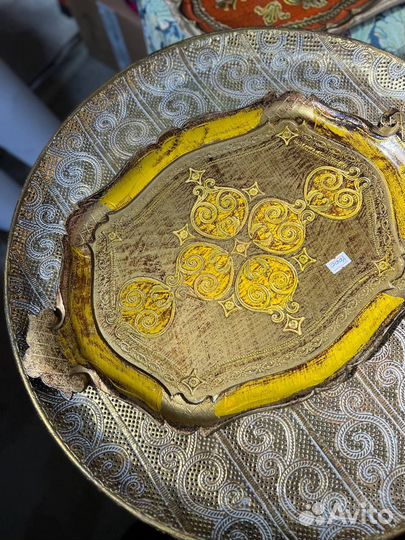 Флорентийские подносы, Италия. Винтаж