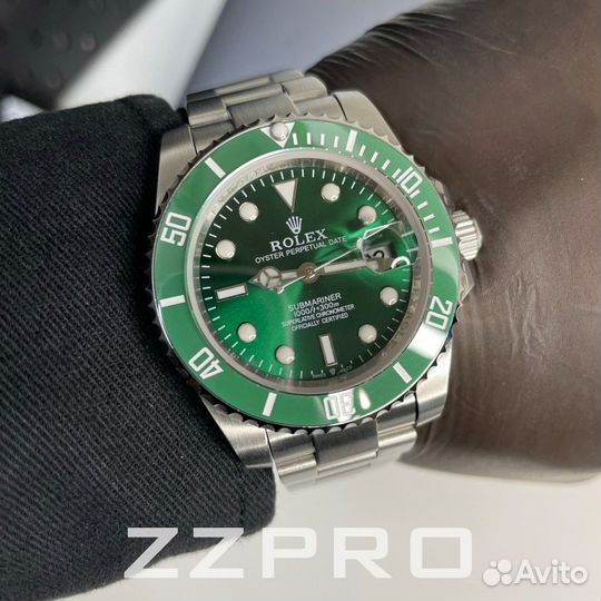 Часы мужские Rolex Submariner Green «Hulk» 41