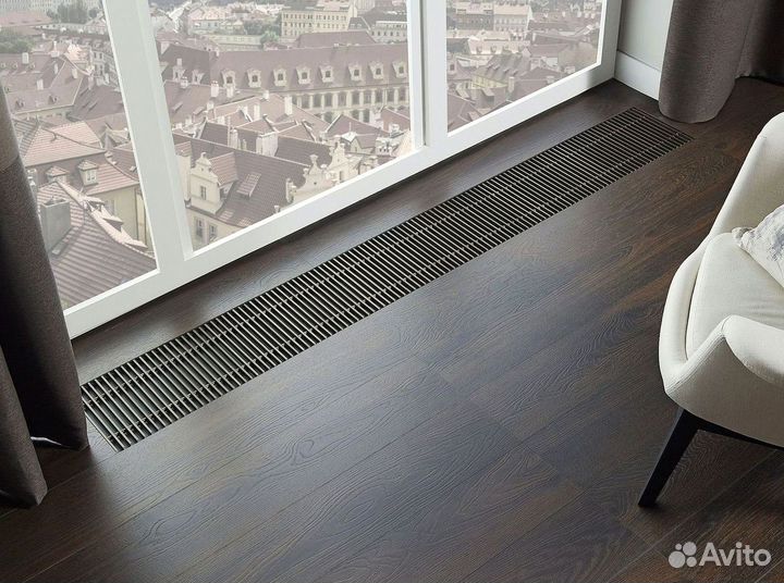 Конвектор внутрипольный водяной