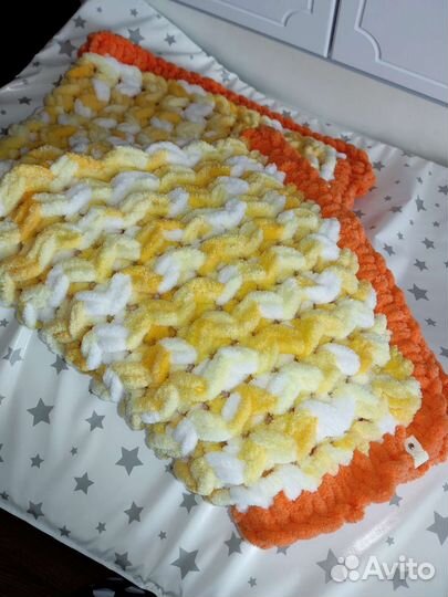 Плед детский вязаный