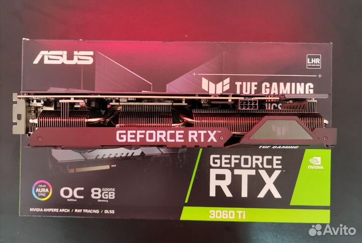 Игровая видеокарта RTX 3060 TI asus tuf gaming