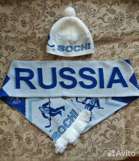 Шапка и шарф Sochi 2014