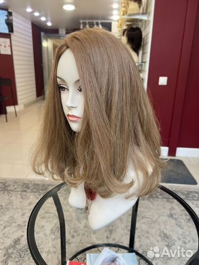 Русый парик из славянских волос, 45см