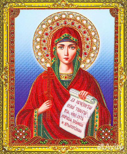 Алмазная мозаика 40x50 Святая Мученица Наталия