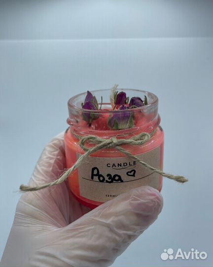 Ароматическая свеча ручной работы