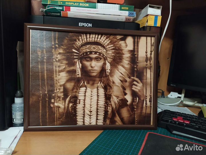 Выжигание портретов и картин на дереве