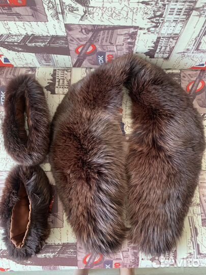 Меховой воротник песец