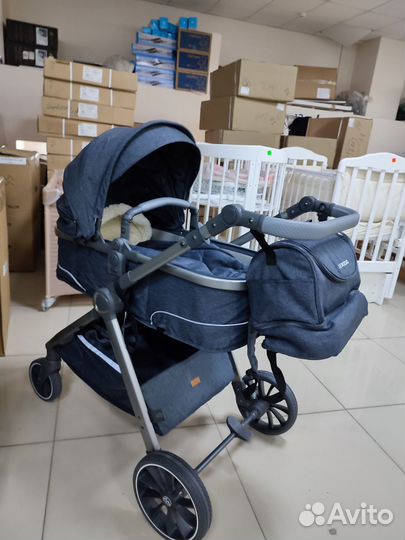Коляска люкс мом 2в1