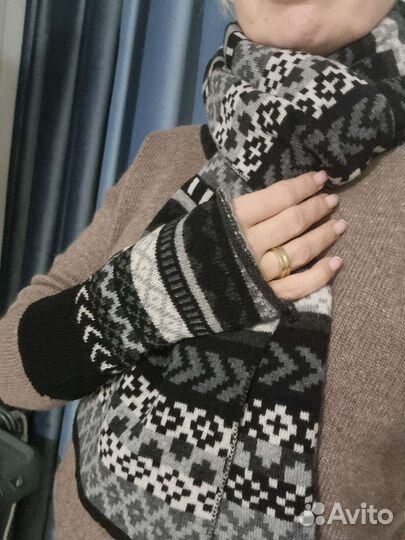 Шарф+перчатки