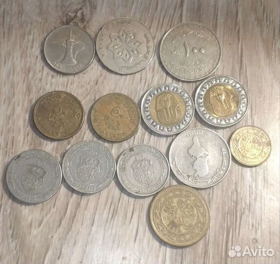 Монеты Тунис, Египет