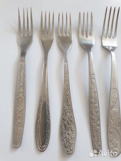 Ложки, вилки, приборы из нержавеющей стали СССР